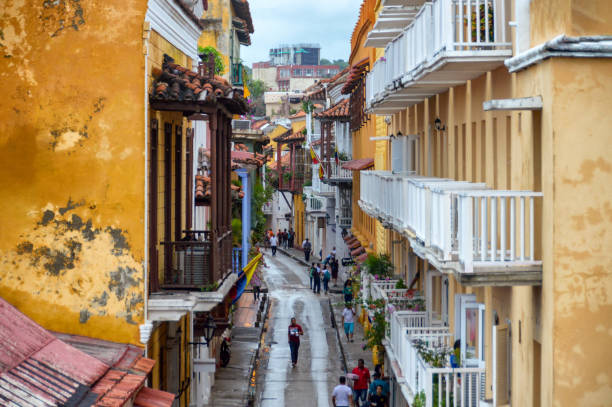 istock Colonial architecture in Cartagena Colombia 1148860677