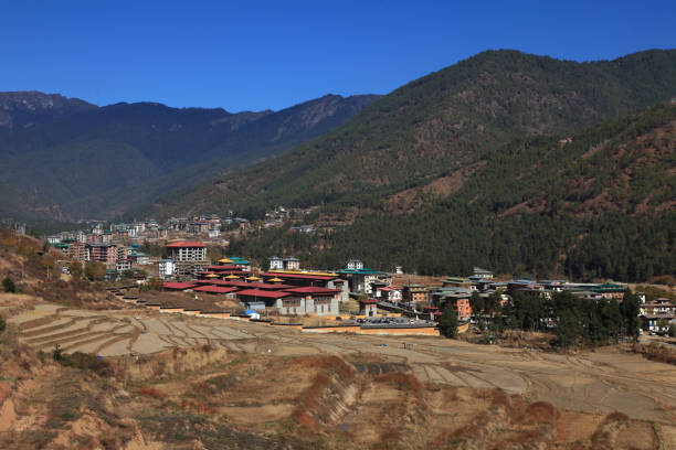 istock Top view the valley of Thimphu in Bhutan 1148861220