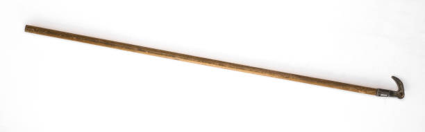 istock wooden stick with a hook 1148861518