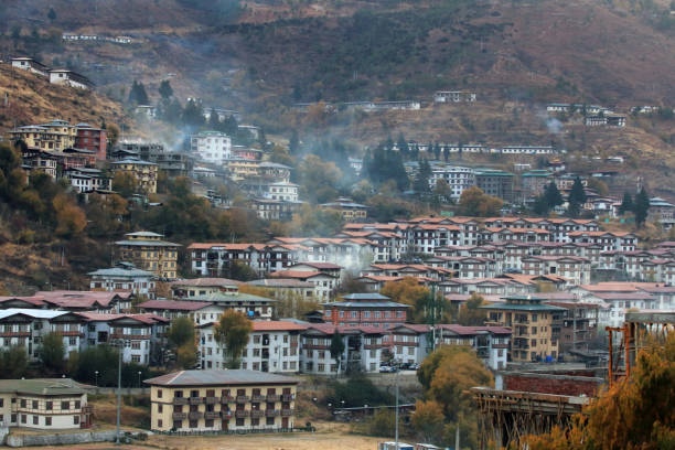 istock Top view the valley of Thimphu in Bhutan 1148863020
