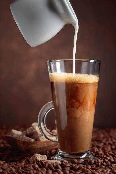 istock Coffee latte and brown sugar. 1148869195