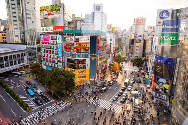 istock Rush hour at Shibuya Crossing in Tokyo downtown 1148874463