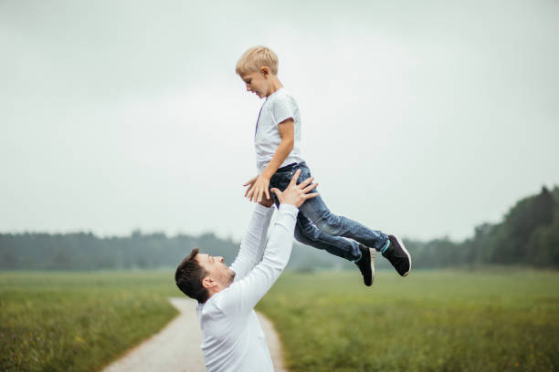 istock Father and  son,enjoying in nature 1148879313