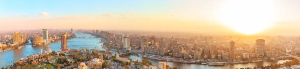 istock Panorama of the sunset view in Cairo, Egypt 1148880253