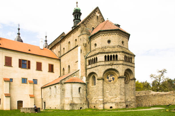 istock Jewish quarter and saint Procopius basilica in Trebic 1148891002