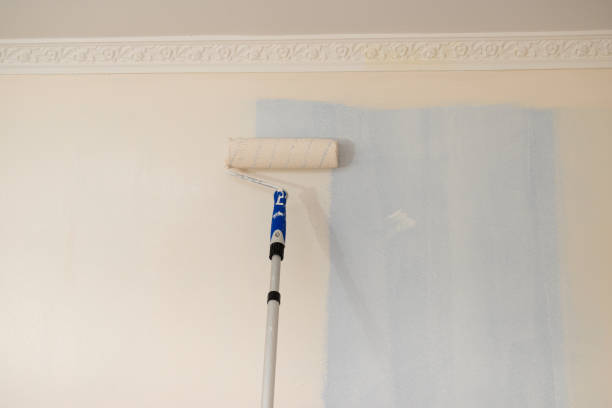 istock Person applying paint on wall 1148891431