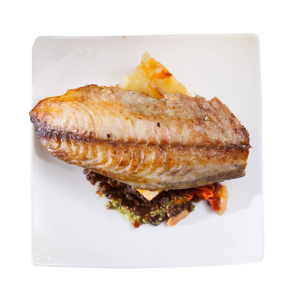istock Top view of roasted scomber fillet with potatoes 1148894101