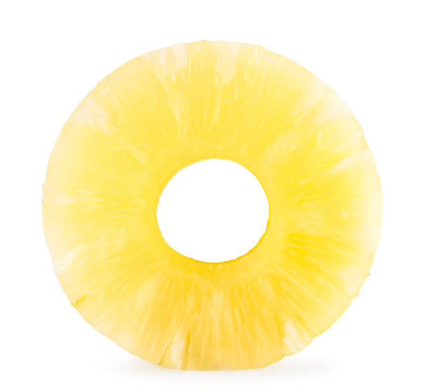 istock Ring of canned pineapple closeup on a white. Isolated. 1148895099