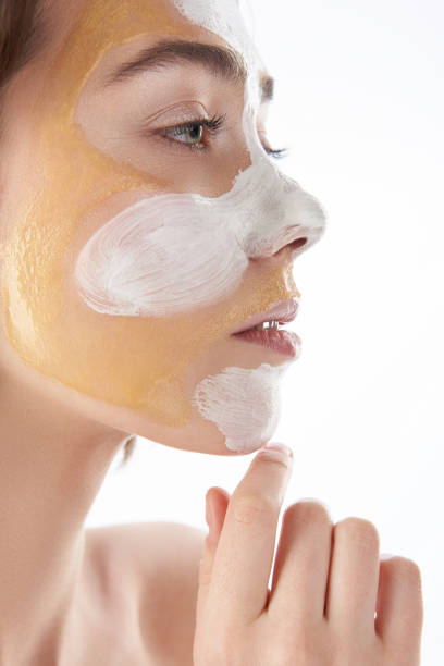 istock Side view of sensual woman with face mask 1148895324