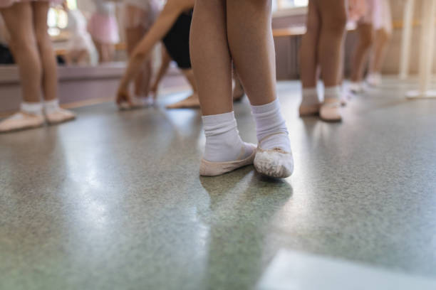 istock Unrecognizable young group of ballet practicioners 1148896719