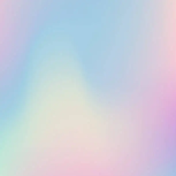 Vector illustration of Abstract blurred Holographic gradient background.Modern minimal design.