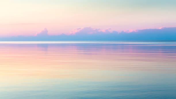 istock Seascape with colorful evening sky. 1148899068