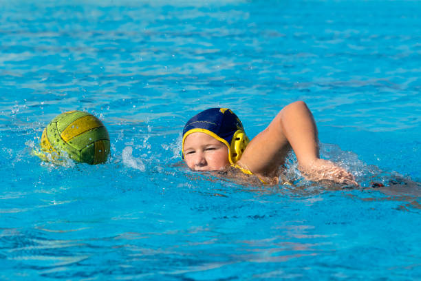 istock Side View of Young Water Polo Player 1148901451
