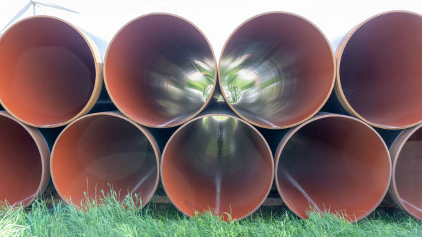 istock Gas pipelines for Nordstream 2 project in North Germany 1148903202