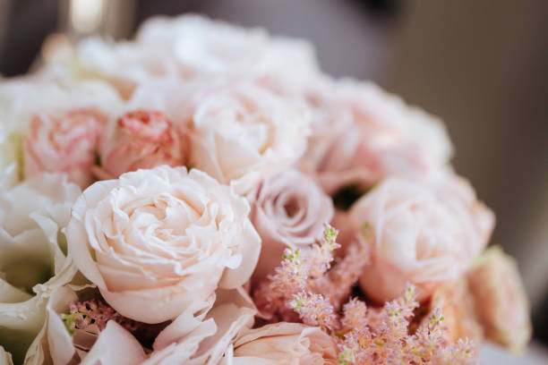 istock Wedding flowers, bridal bouquet closeup. 1148904659