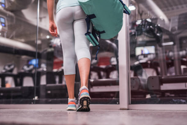 istock Close up of walking in gym. 1148905525