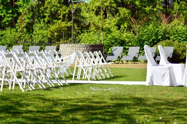 istock Wedding ceremony in a beautiful garden 1148905674