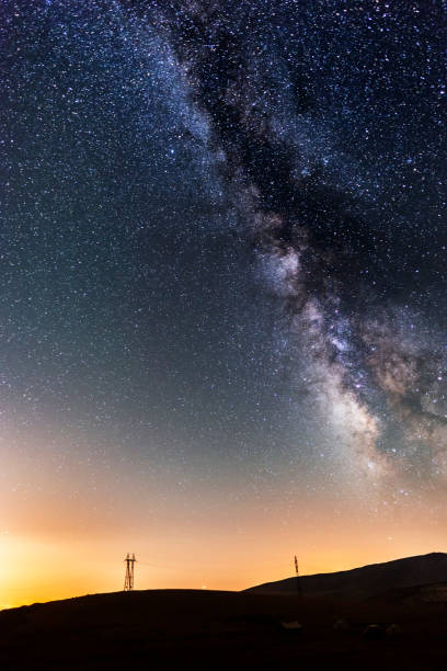 istock Beautiful starry sky. Milky way galaxy. 1148907355