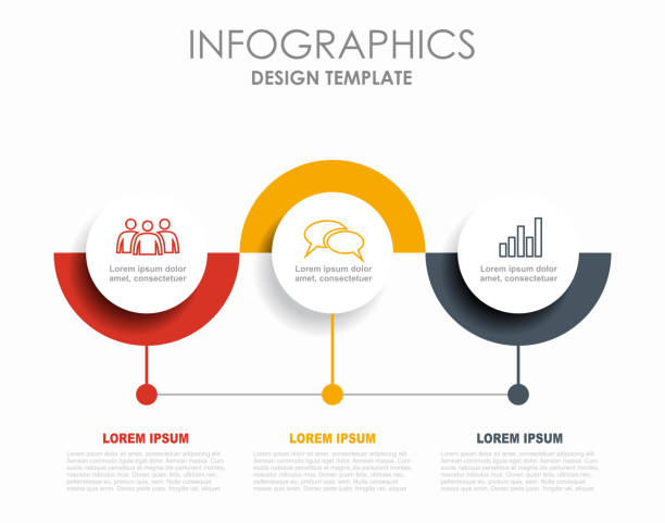 illustrations, cliparts, dessins animés et icônes de modèle de conception infographique avec place pour vos données. illustration vectorielle. - par3