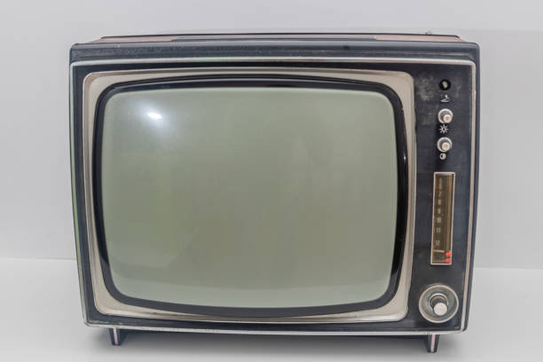 istock Old retro tv isolated in a white background. 1148915737