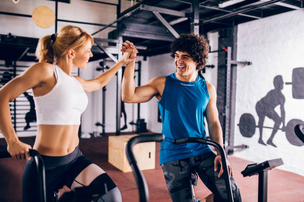 istock Exercising on a bike 1148916109