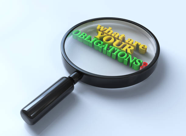 istock What Are Your Obligations Magnifying Glass 3d Words. 1148922067