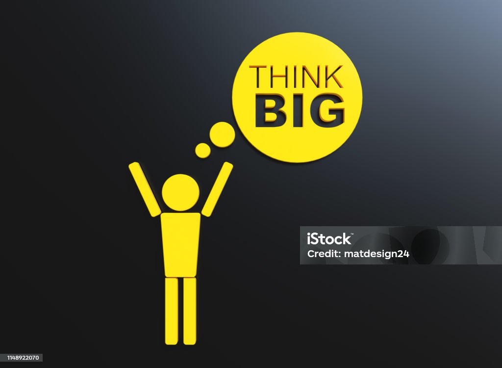 Think R Bg Image Think Big Stock Photo - Download Image Now - Achievement, Adult, Adults ...