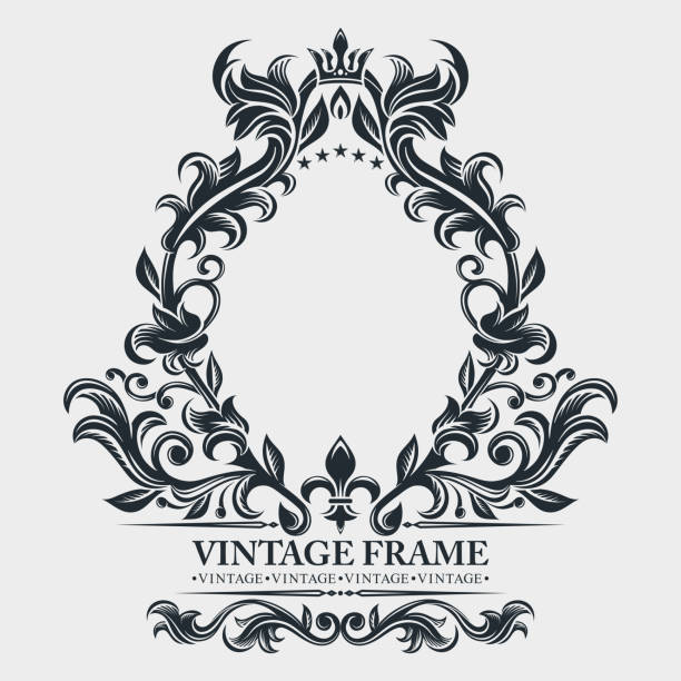 Antique Monogram Design - MP - PM - Vintage Wedding Logo