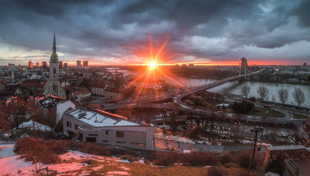 istock Bratislava Cityscape at Sunrise 1148923834