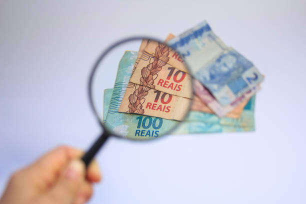 geld echte art brasilianisches geld - multiplizieren grafiken stock-fotos und bilder