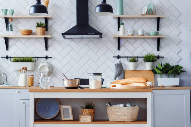 istock Kitchen utensils and tools for homemade baking on a light wooden kitchen table. 1148940882