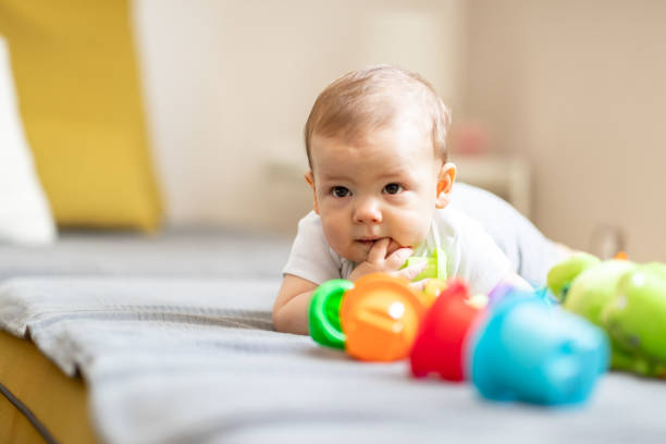 istock Baby boy having fun at home 1148942192