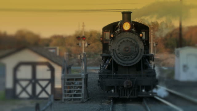 Steam Engine Train Locomotive - Evening Passage