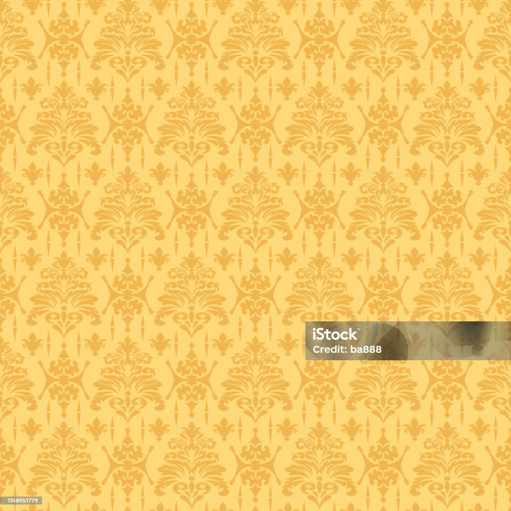 Seamless Pattern Yellow Background Texture Ethnic Textile Graphic Stock  Illustration - Download Image Now - iStock