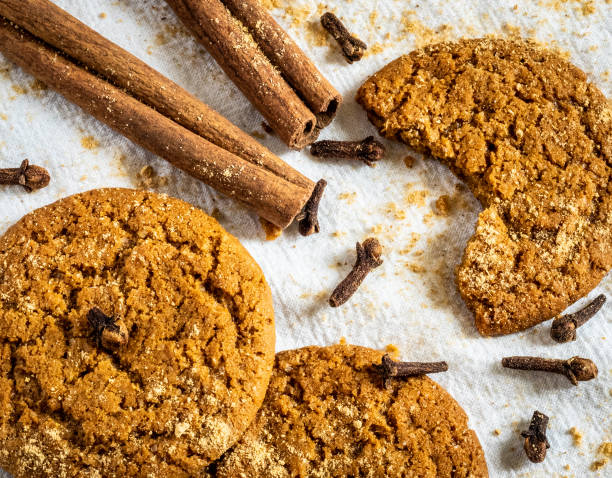 Gingersnaps and Spices stock photo
