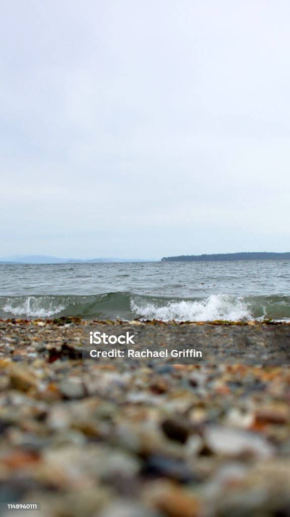 Waterfront Beach Sidney, BC Architecture Stock Photo