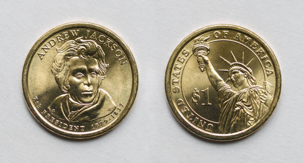 istock Andrew Jackson one dollar coin 1148964330
