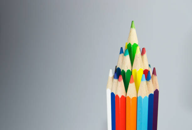 istock Colour pencils isolated on white background close up 1148965352