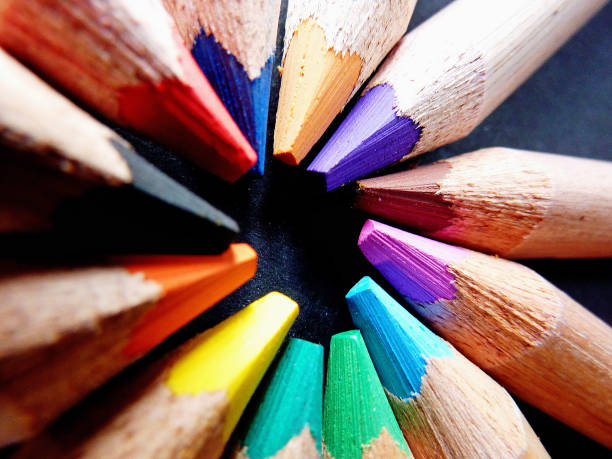 istock Colour pencils isolated on white background close up 1148965496