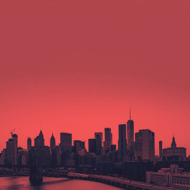 istock Red New York City skyline buildings 1148966982
