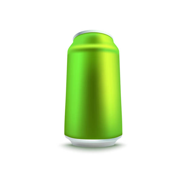 istock Blank green aluminum soda or beer can mockup in realistic 3d style. 1148969631