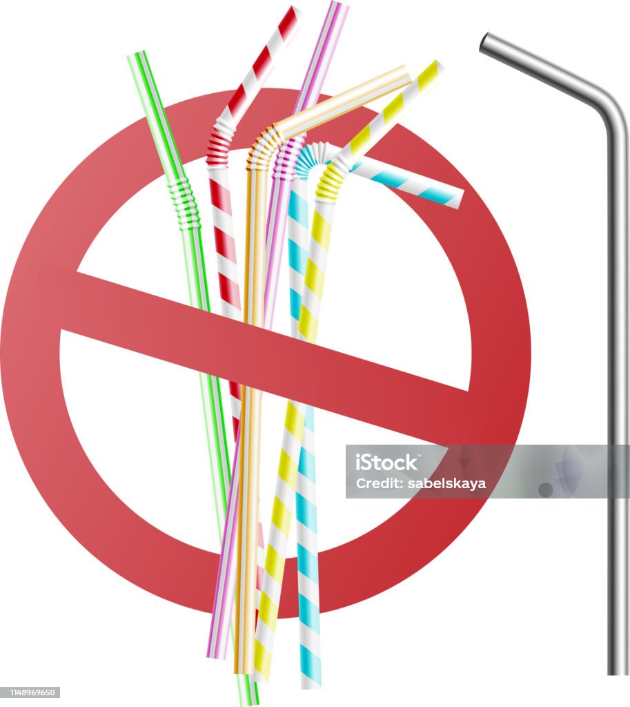 Replacing Plastic Straws With Reusable Metal And Steel Bio Tubing For  Drinking Stock Illustration - Download Image Now - iStock