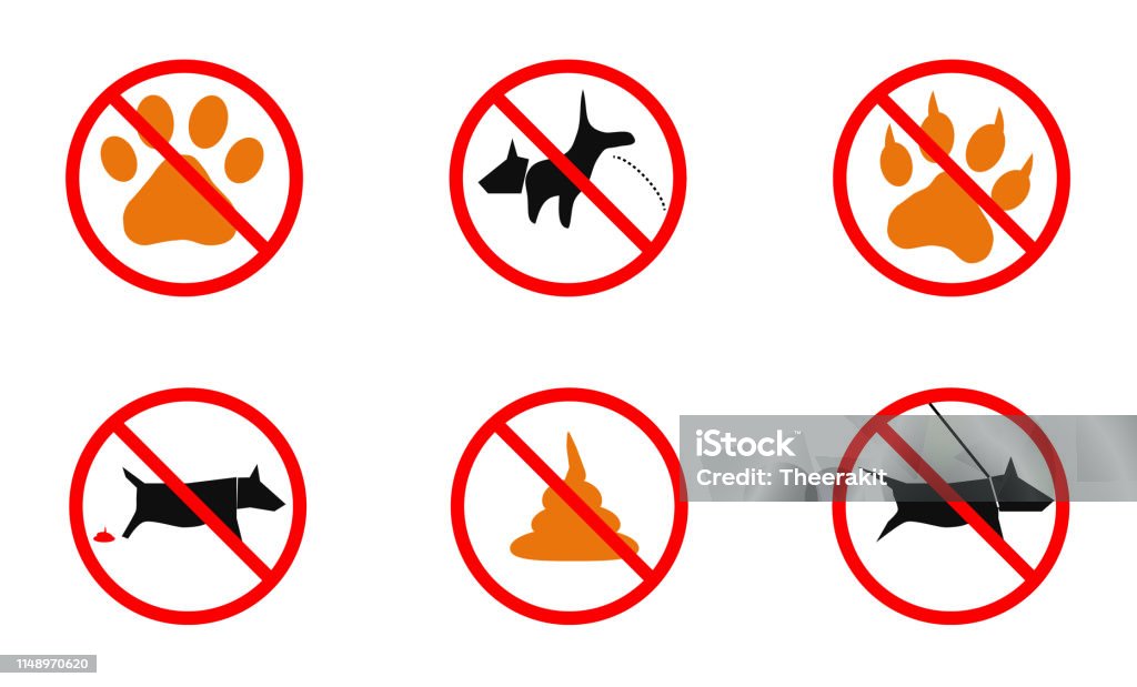 no dogs sign on white background. flat style. no dogs icon for your web site design, logo, app, UI. prohibition sign stop dog symbol. no dogs sign. Animal stock vector