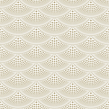 Seamless gold fish scale pattern, Vector illustration