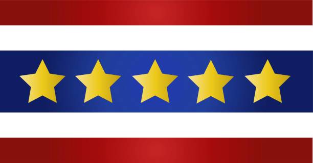 istock Illustration of Thailand Vote Concept, Rating star on Thai Flag 1148972266