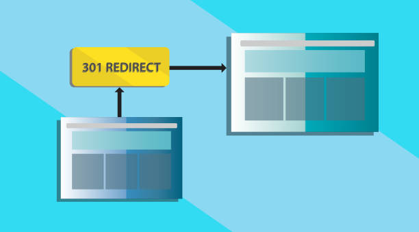 Illustration of 301 redirect concept. Illustration of 301 redirect concept. hypertext transfer protocol stock illustrations