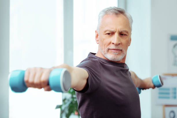 istock Strong well built man enjoying his training 1148979038