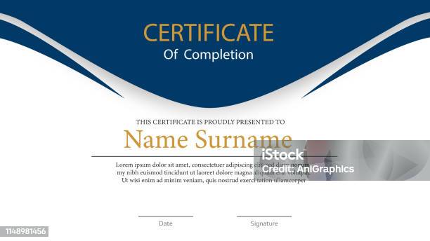 Certificaat Achtergrond Stockvectorkunst en meer beelden van Certificaat - Certificaat, Sjabloon, Beëindigen