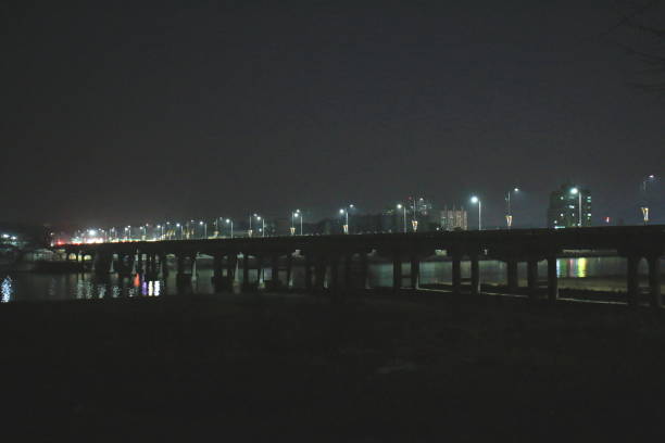istock Night of Namhan River Bridge 1148981821