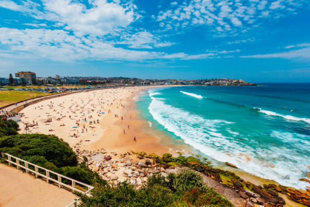 Bondi Beach in Sydney, New South Wales, Australia stock photo